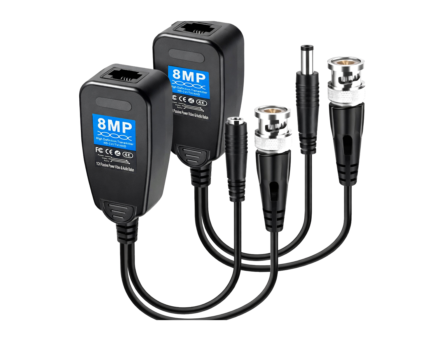 Video Balun for CC Camera PV/PVD CVI|TVI|AHD|CVBS 8MP