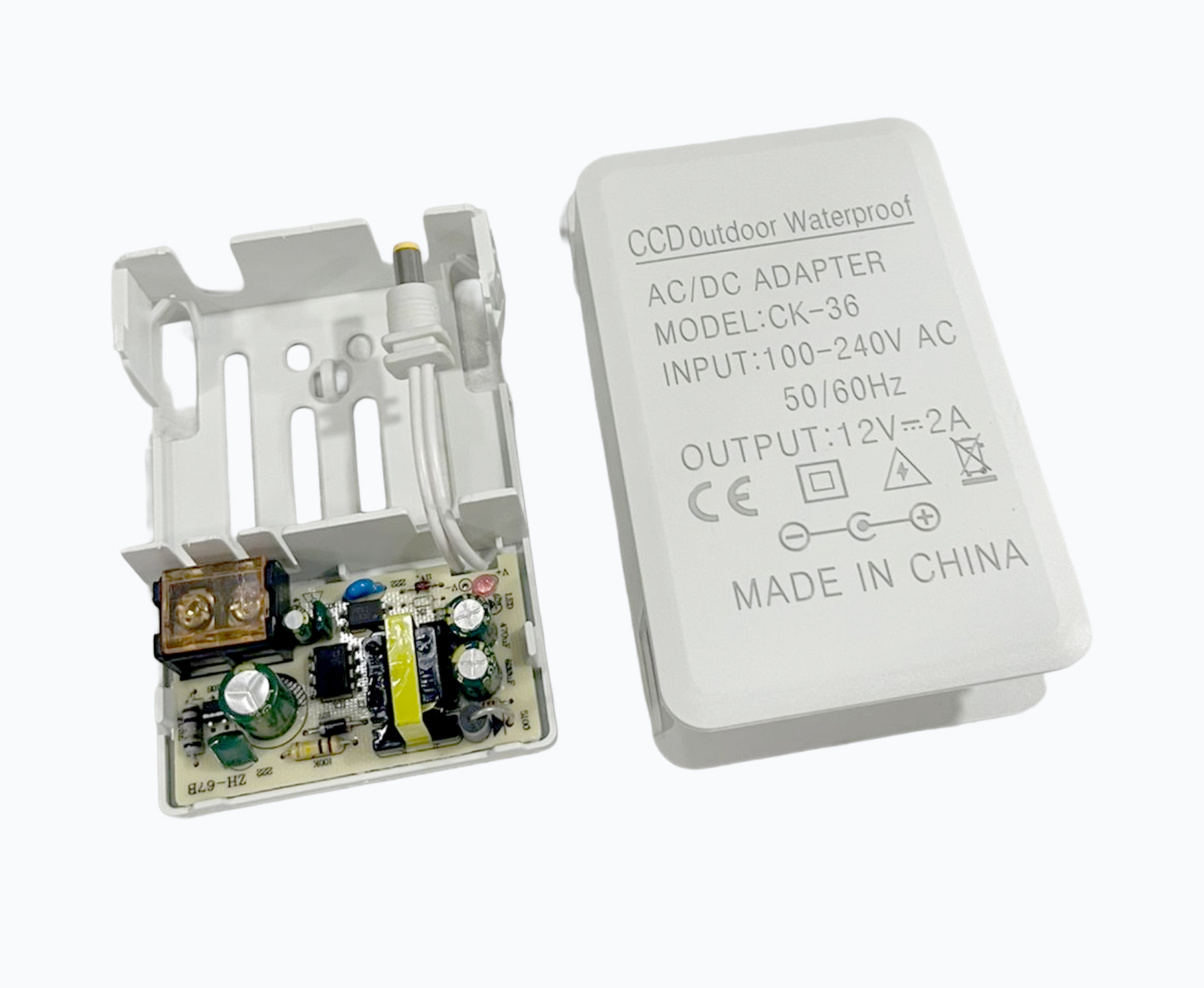 Heavy-Duty Waterproof 12V Power Adapter for CC TV Camera